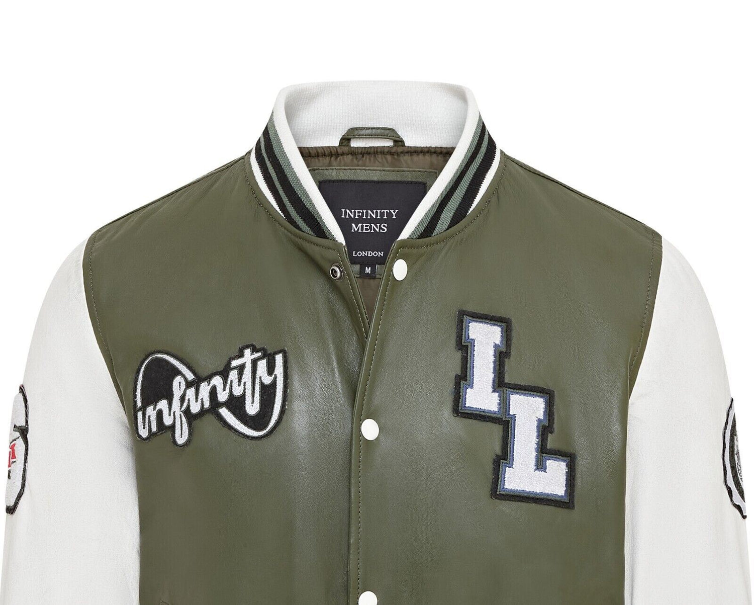 Mens Baseball Leather Letterman Bomber Jacket - Walthamstow