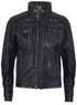 Men Vintager Classic Leather Biker Jacket-Southwick - Upperclass Fashions 