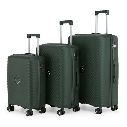 Courtenay Set of 3 Hard Shell Suitcase in Green