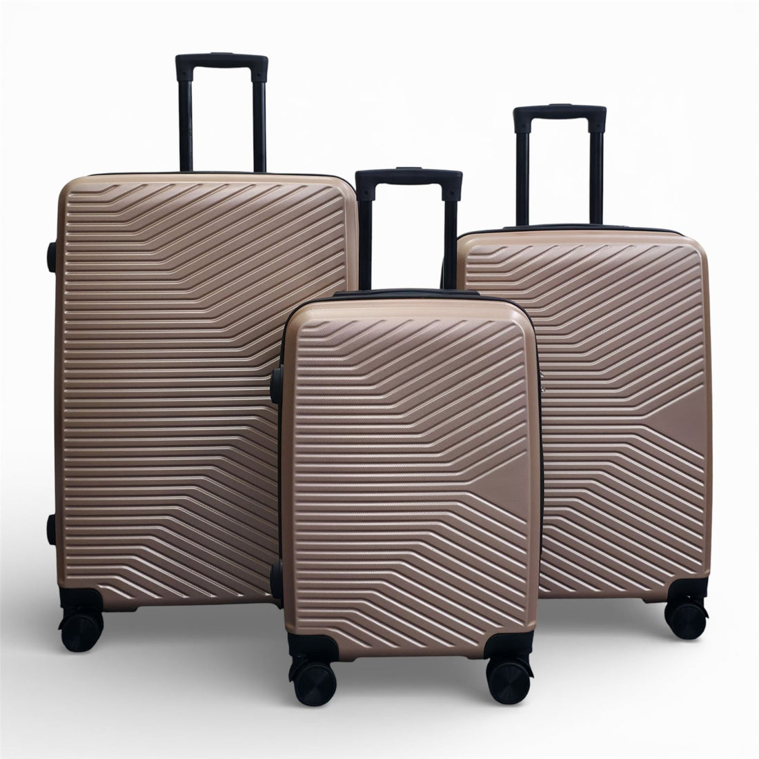 Junee Set of 3 Hard Shell Suitcase in Gold