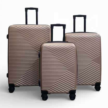 Junee Set of 3 Hard Shell Suitcase in Gold