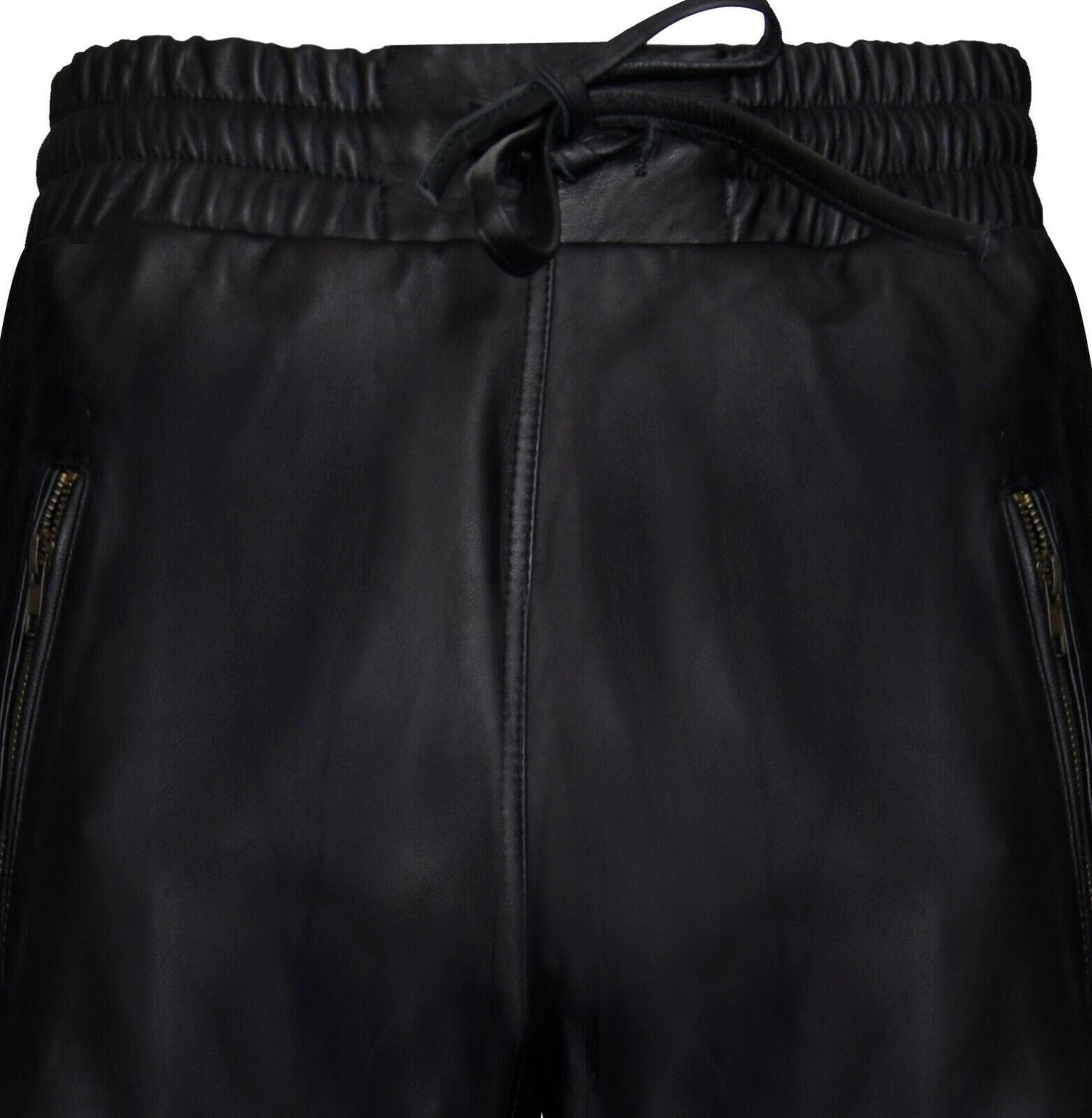 Mens Comfort  Leather Jogging Bottoms-Halifax