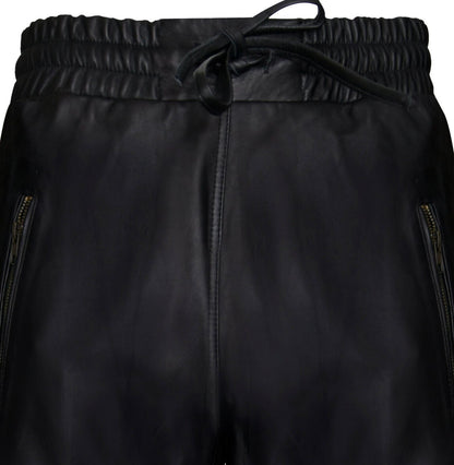 Mens Comfort  Leather Jogging Bottoms-Halifax