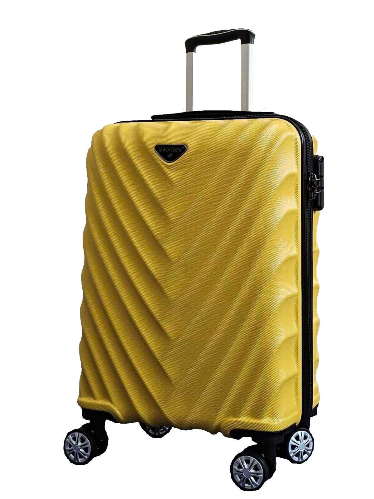 Chatom Large Hard Shell Suitcase in Yellow