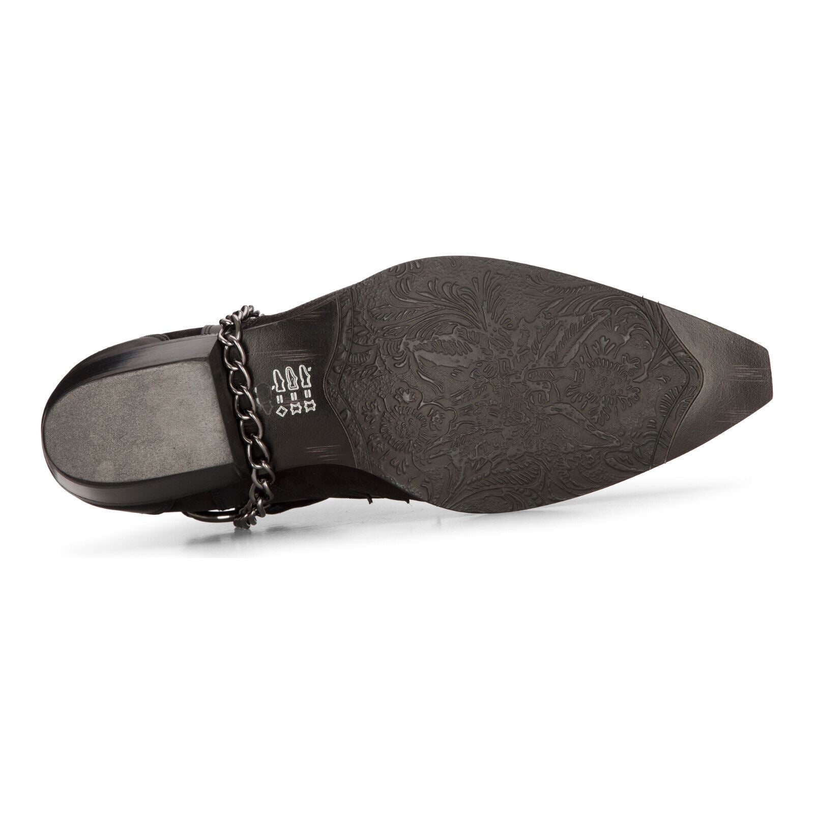 Mens Leather Cowboy Ankle Boots Black Brown Cuban Biker Winklepicker Western