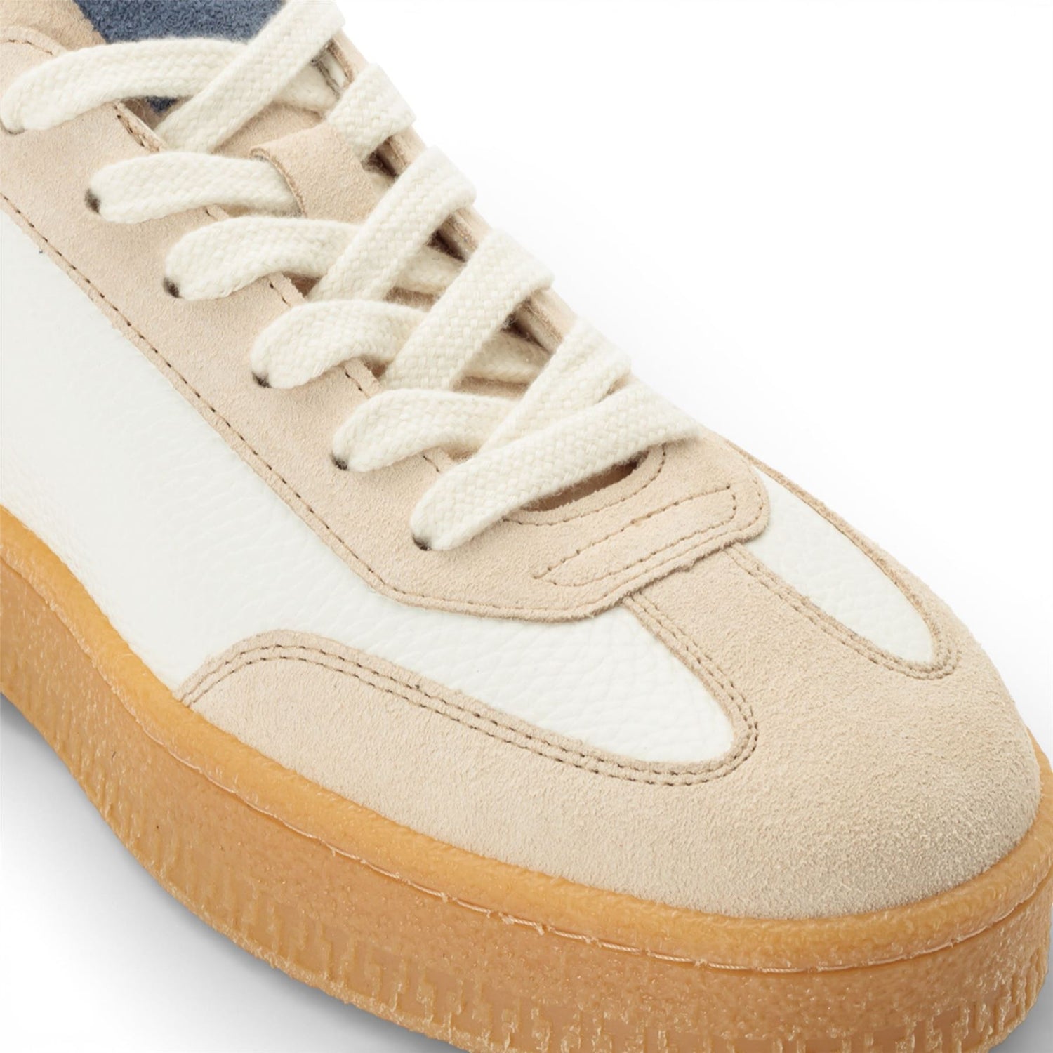 Tamaris Men’s Off White Leather Red Stripe Trainer Sneaker Shoes