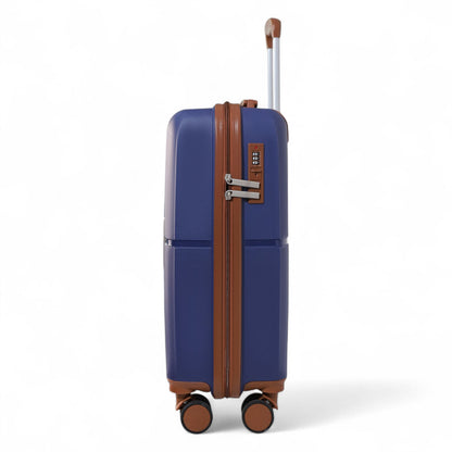Corowa Large Hard Shell Suitcase in Teal Blue