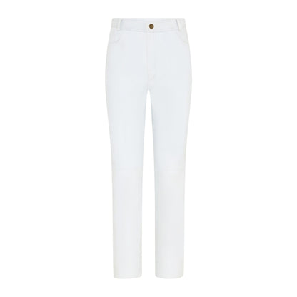 Womens Lamb Leather 501 Biker Jeans - Ankara