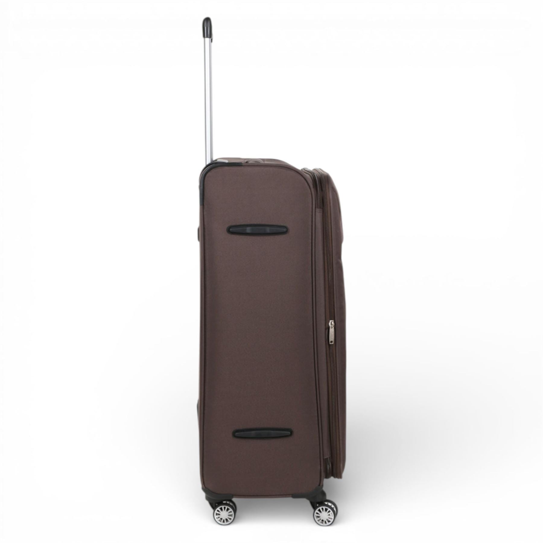 Carrollton Large Soft Shell Suitcase in Brown