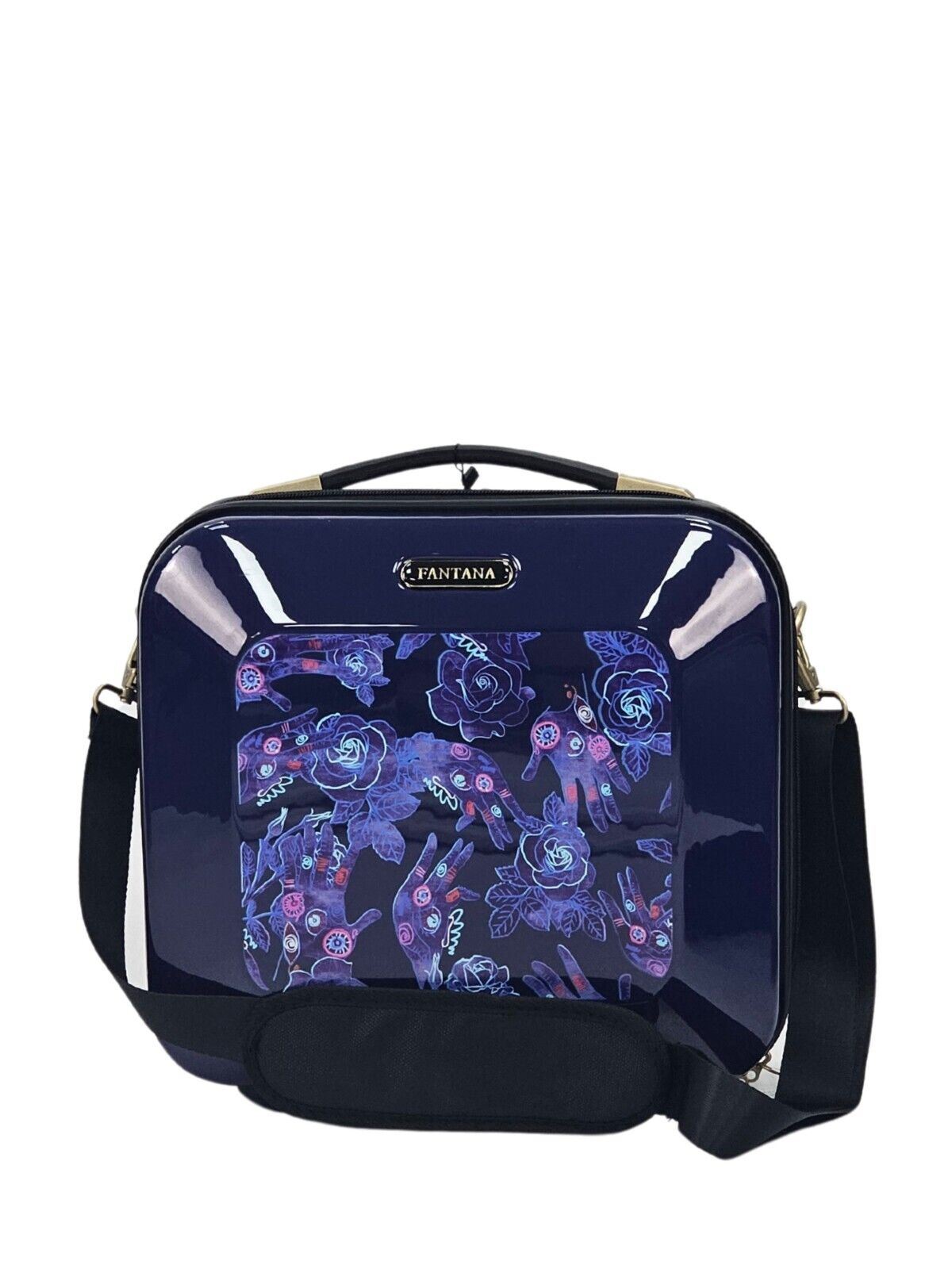 Butler Cosmetic Hard Shell Suitcase in Blue