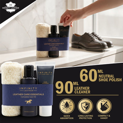 Leather Cleaner, Polish &amp; Glove Smooth Leather Kit