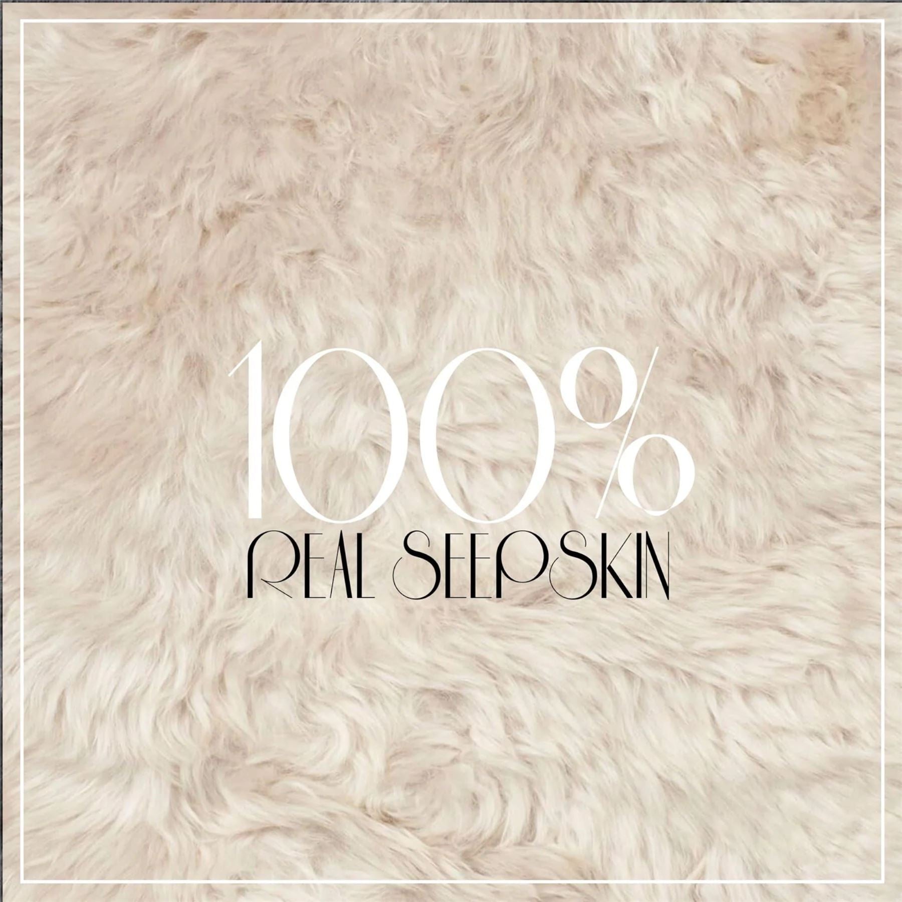 Genuine Sheepskin Quad Natural Fluffy Silky Soft Real Wool Rug