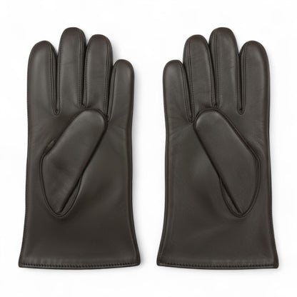 Men’s Italian Leather Warm Wool Lining Winter Stich Design Gloves - M-LGV-205