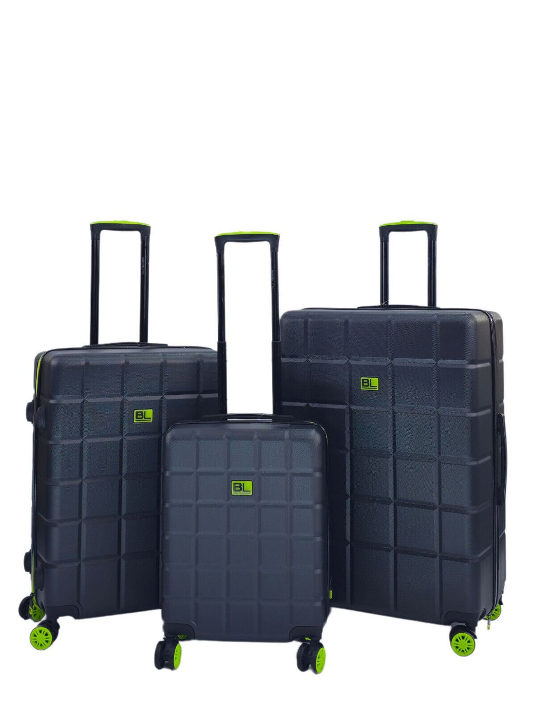 Collinsville Set of 3 Soft Shell Suitcase in Grey
