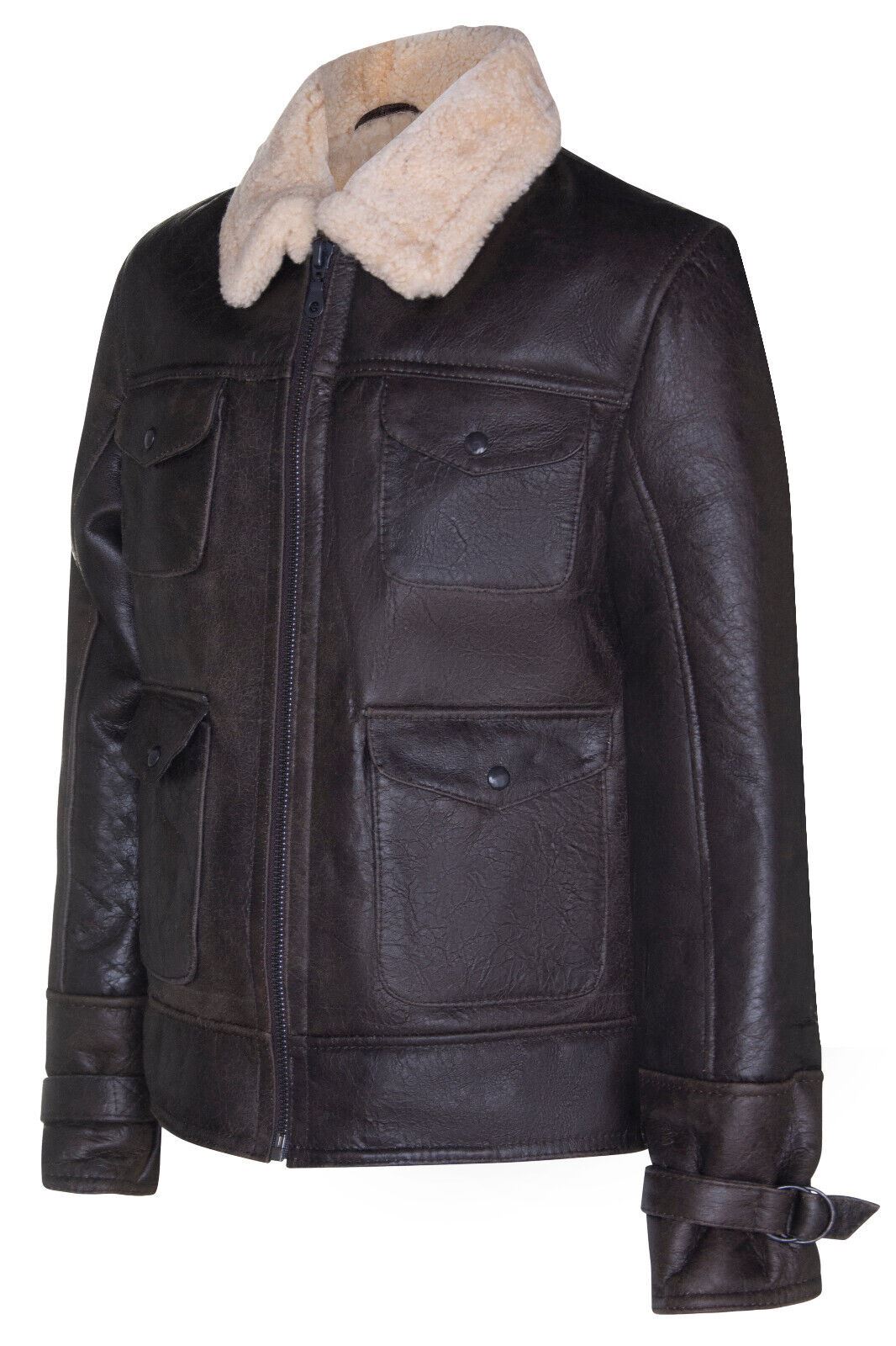 Mens Classic Sheepskin Safari Jacket-Hertford