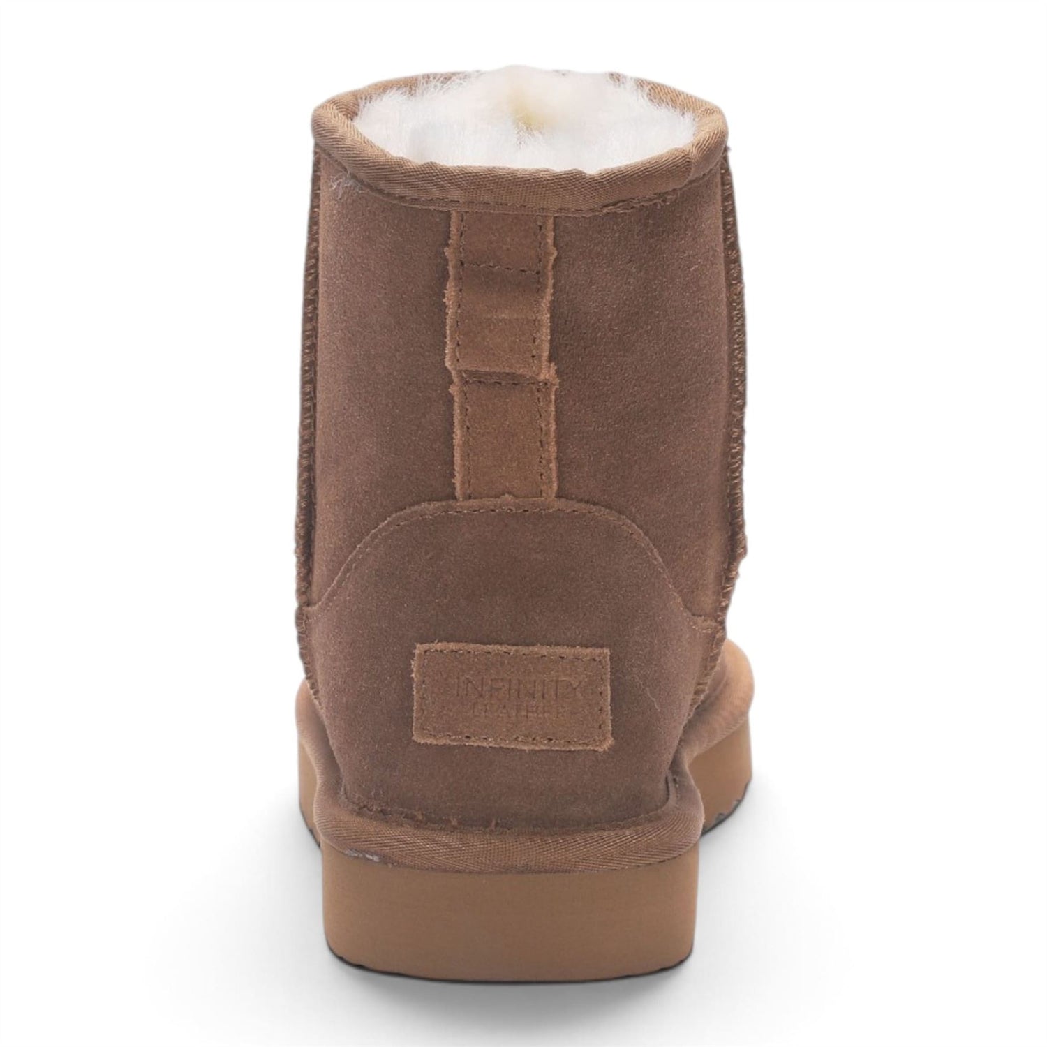 Women’s Chestnut Tan Genuine Sheepskin Real Fur Winter Ankle Boots - Frost