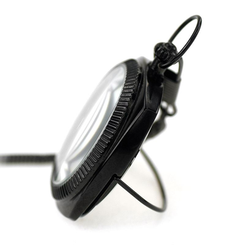 Mechanical Vintage Skeleton Square Open-Face Pocket Watch