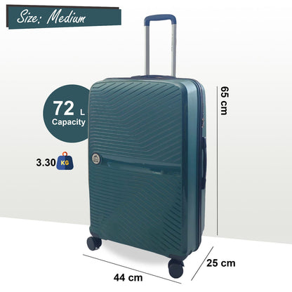 Abbeville Medium Hard Shell Suitcase in Green