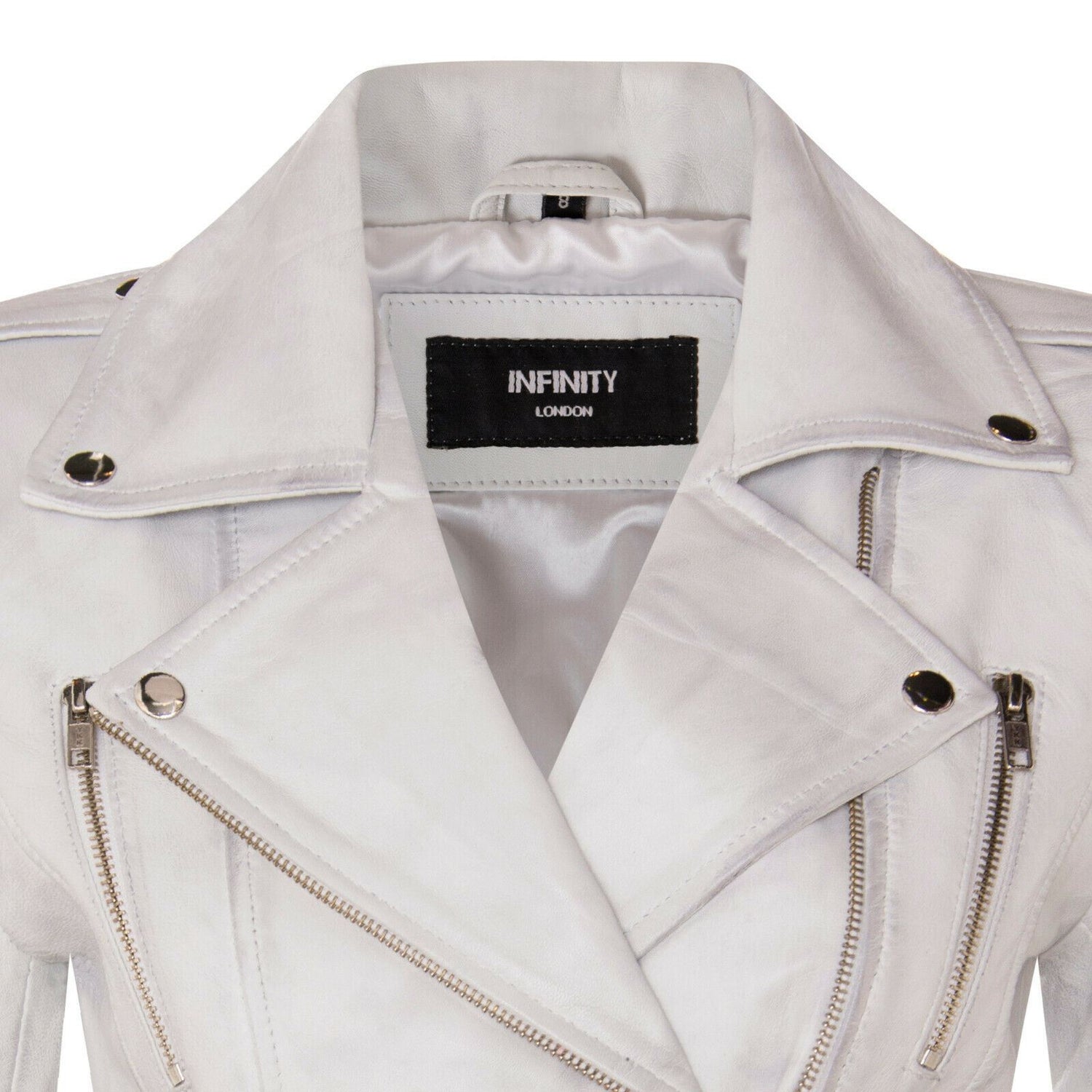 Womens Leather Brando Biker Jacket - Orlando