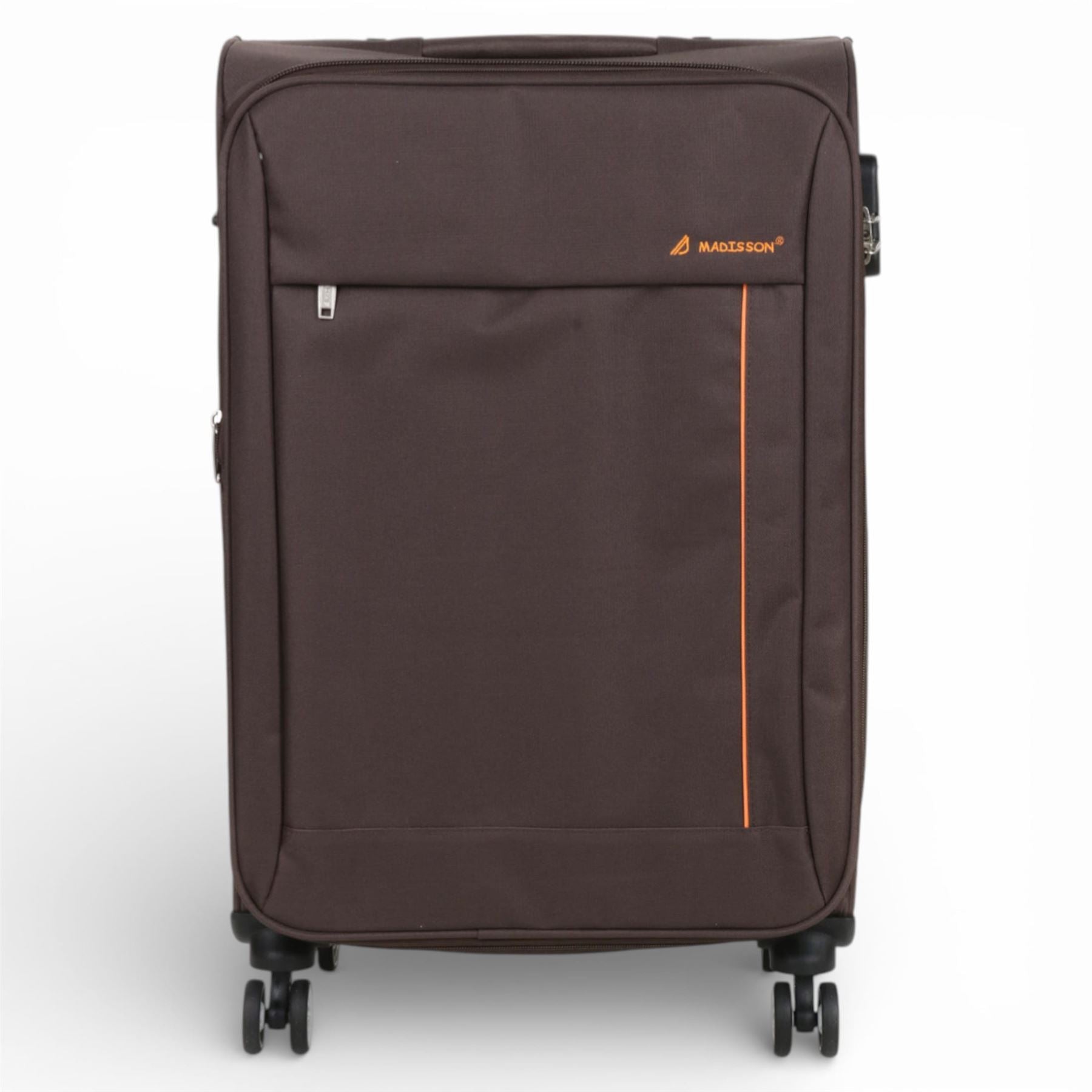 Carrollton Medium Soft Shell Suitcase in Brown