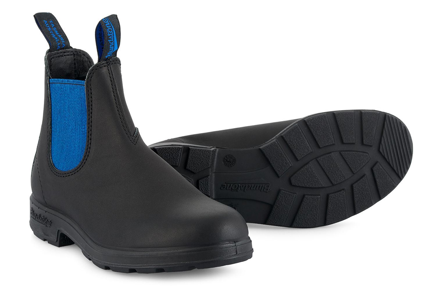 Blundstone 515 Black Blue Leather Chelsea Boots