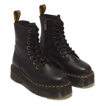 Dr Martens  Jadon III Black Soft Leather Platform Boots -26378001