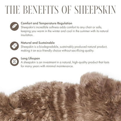 Genuine Sheepskin Quad Natural Fluffy Silky Soft Real Wool Rug