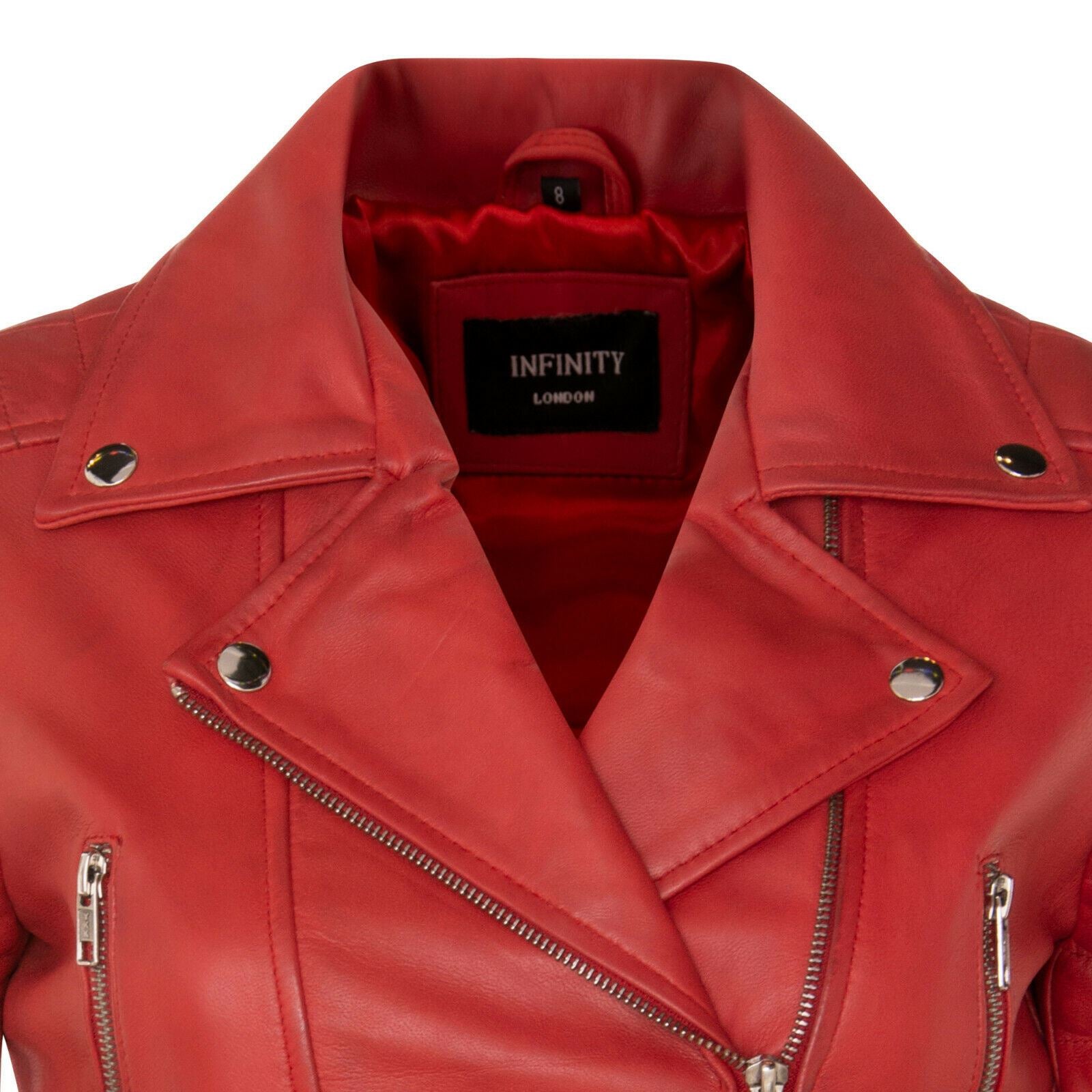 Womens Brando Cropped Leather Jacket-Longtown