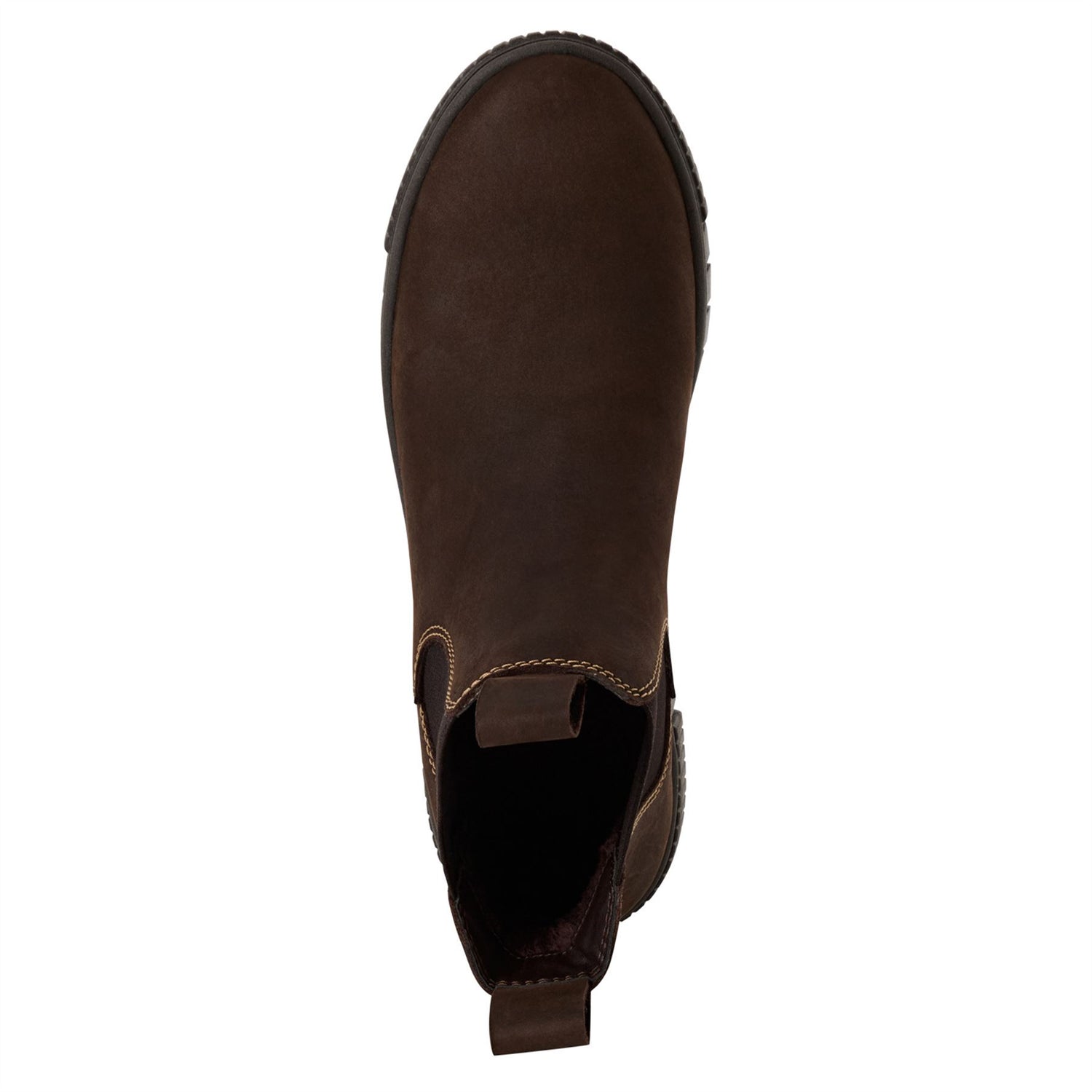 Tamaris Womens Brown Leather Chelsea Ankle Boots