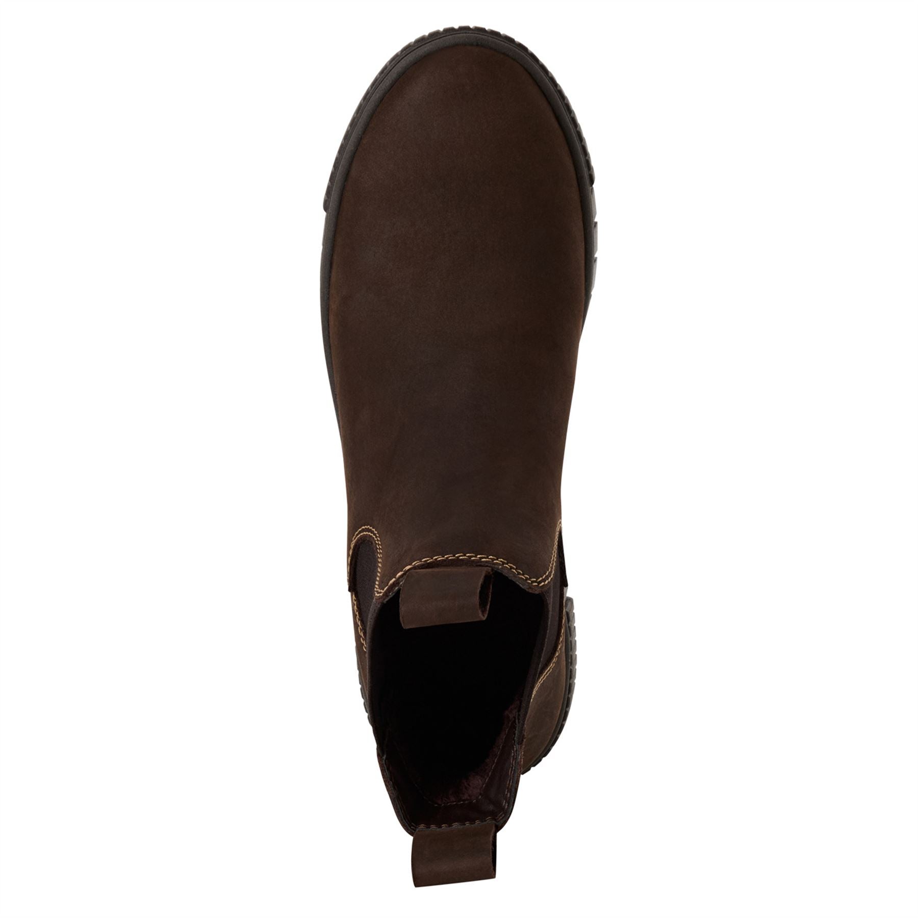 Tamaris Womens Brown Leather Chelsea Ankle Boots