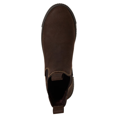 Tamaris Womens Brown Leather Chelsea Ankle Boots