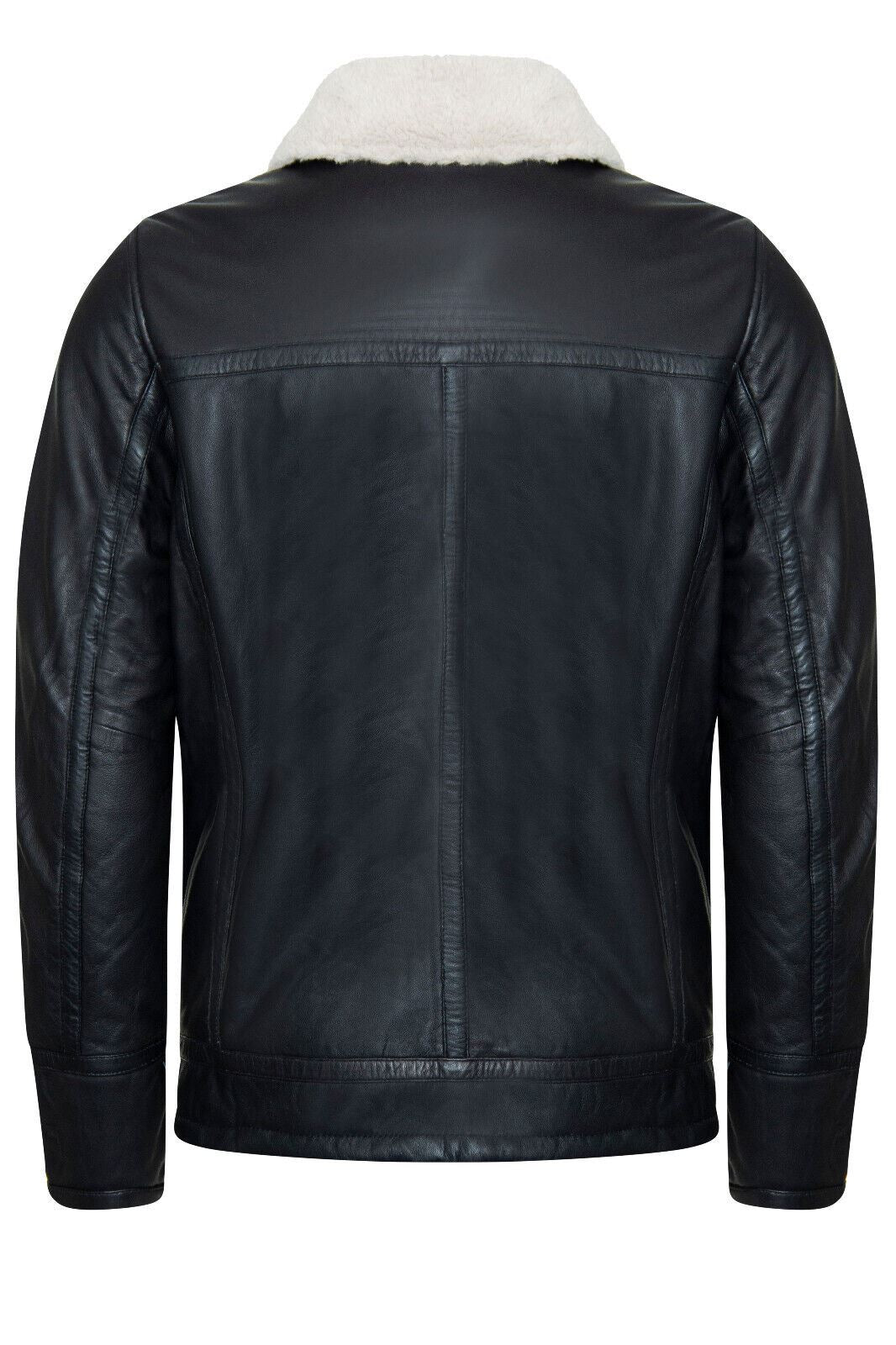 Mens Quilted Leather Biker Jacket - Thaxted - Upperclass Fashions 