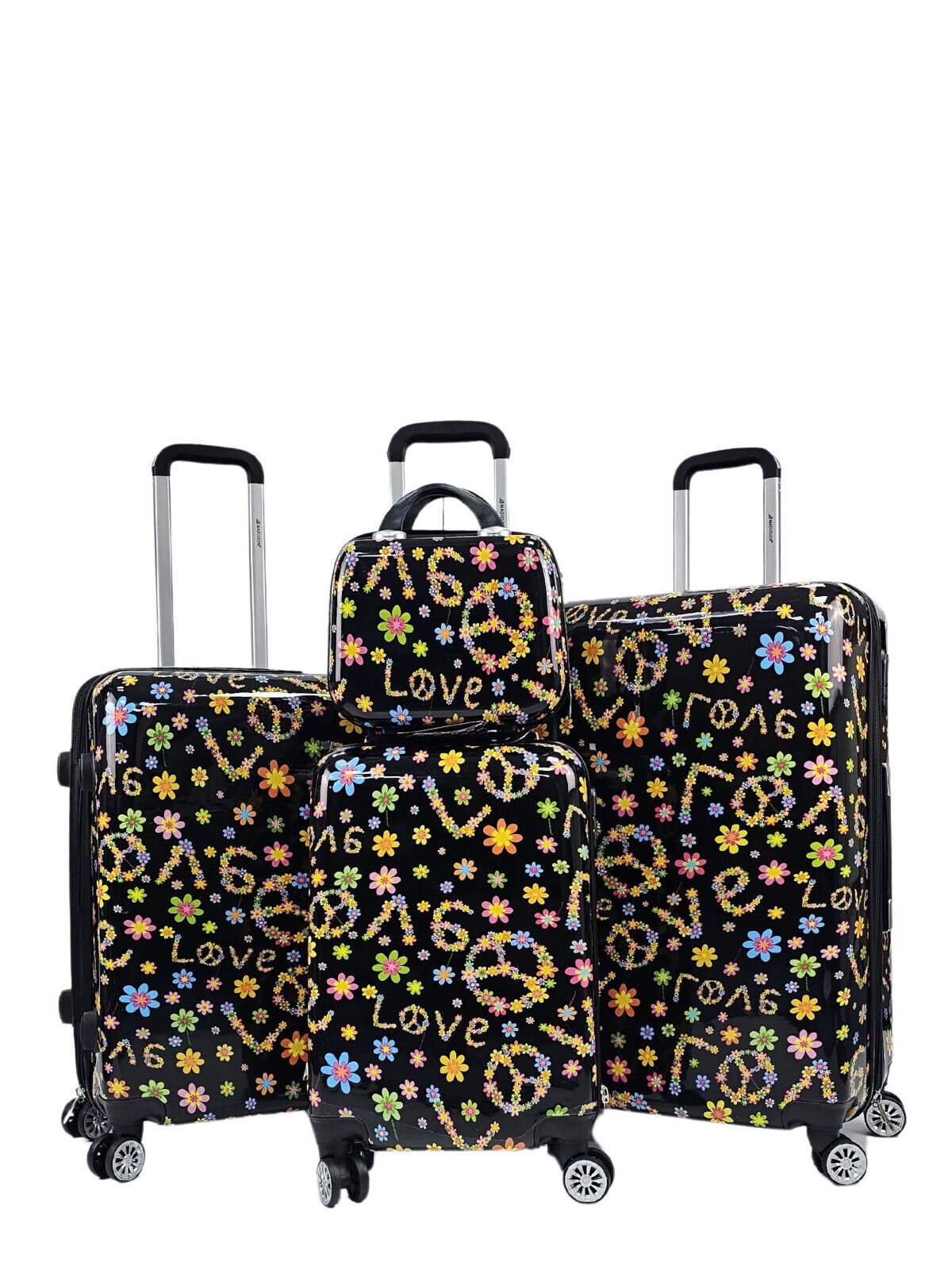 Clanton Set of 4 Hard Shell Suitcase in Love