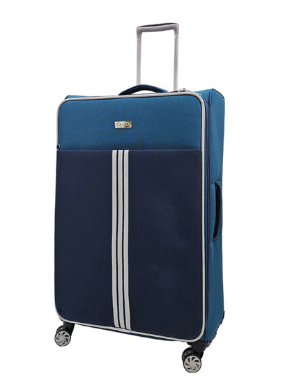 Lightweight Teal blue Cabin Suitcases 4 Wheel Luggage Travel Bag - Upperclass Fashions 