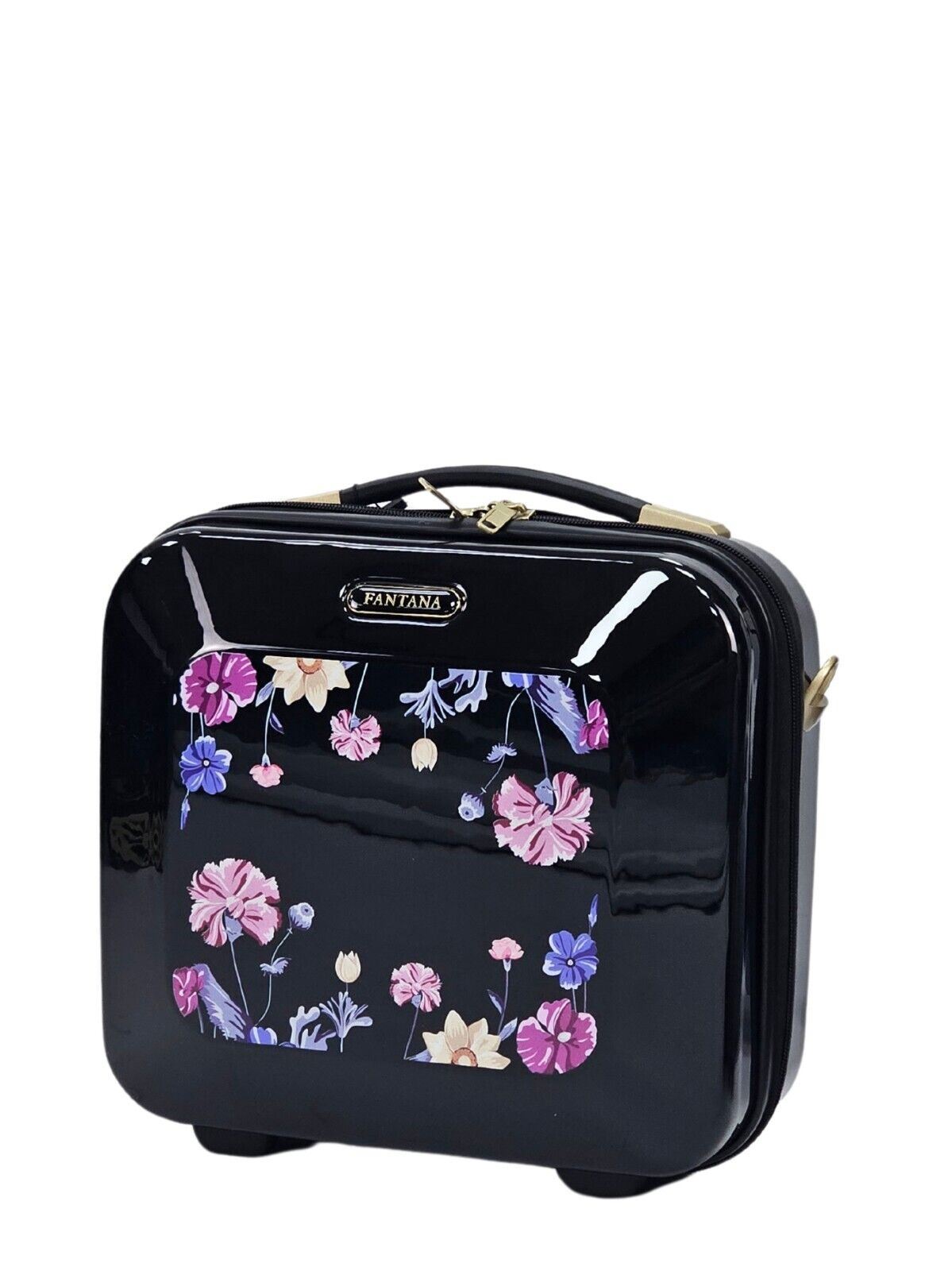 Butler Cosmetic Hard Shell Suitcase in Black