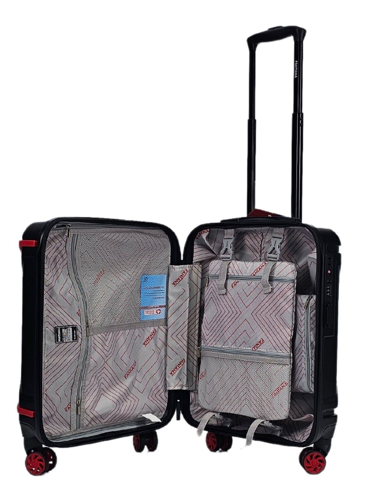 Hard Shell Cabin Suitcase 4 Wheel Luggage Travel Bag