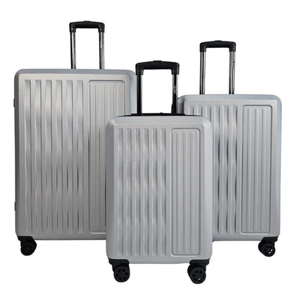 Cullman Set of 3 Hard Shell Suitcase in Silver