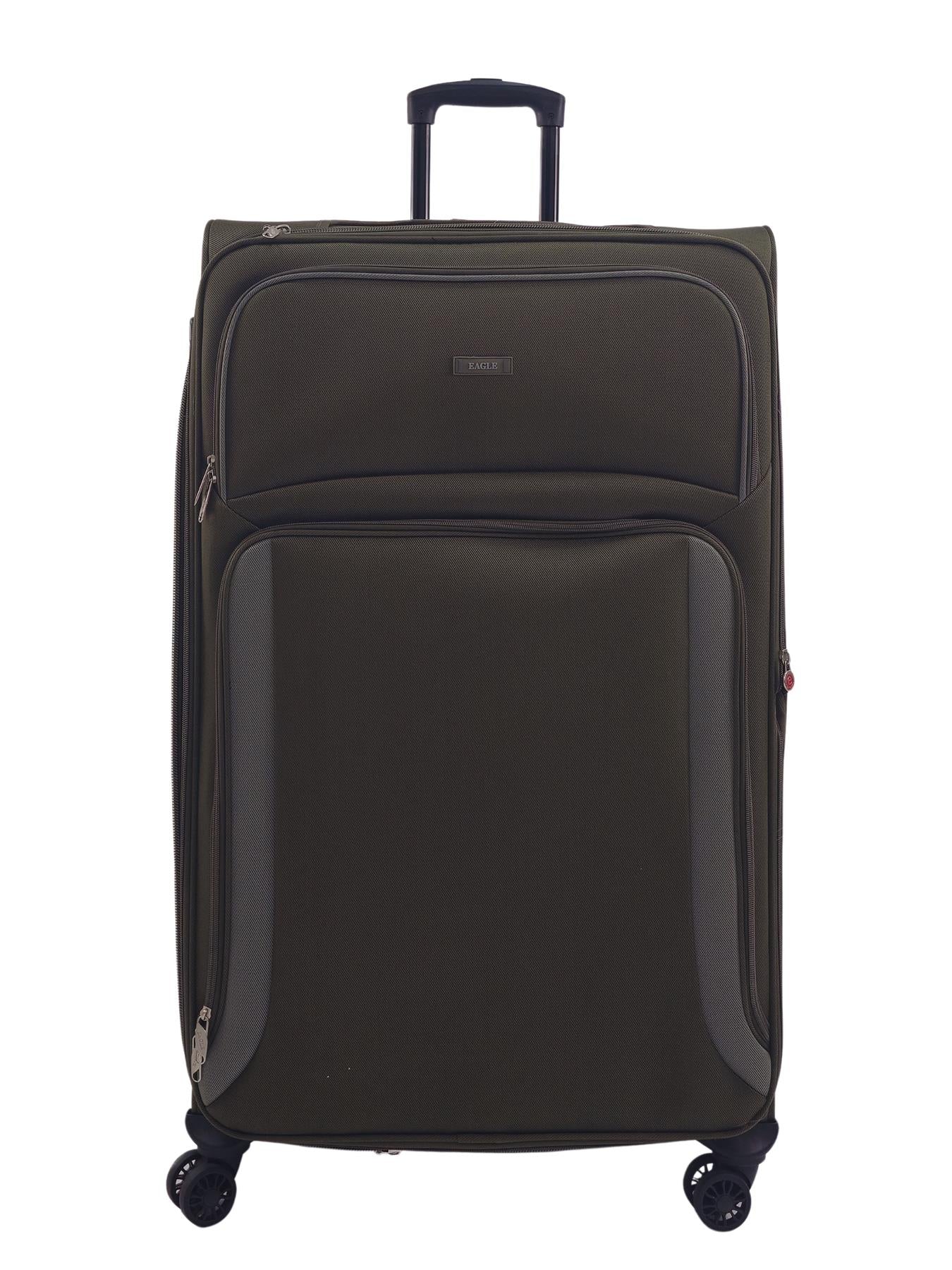 Ashland Extra Large Soft Shell Suitcase in Khaki