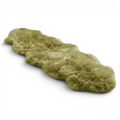 Genuine Sheepskin Double Natural Fluffy Silky Soft Real Wool Rug