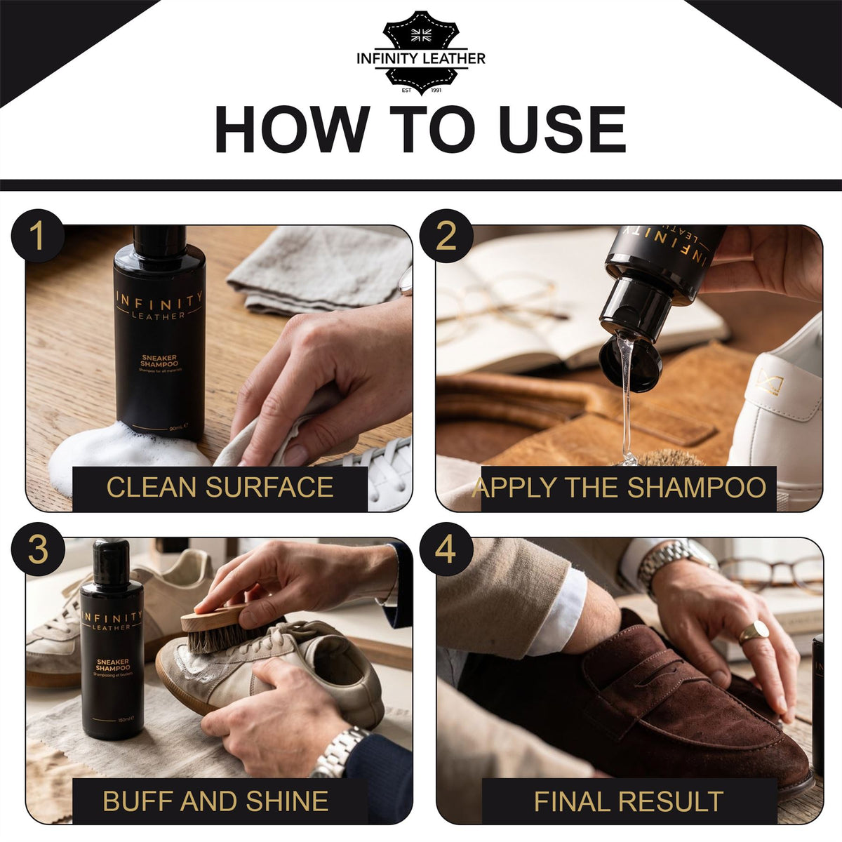 Sneaker &amp; Trainer Cleaner for All Materials Shoe Shampoo