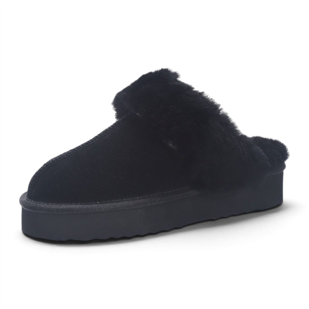 Womens Genuine Sheepskin Fur Mule Winter Slippers