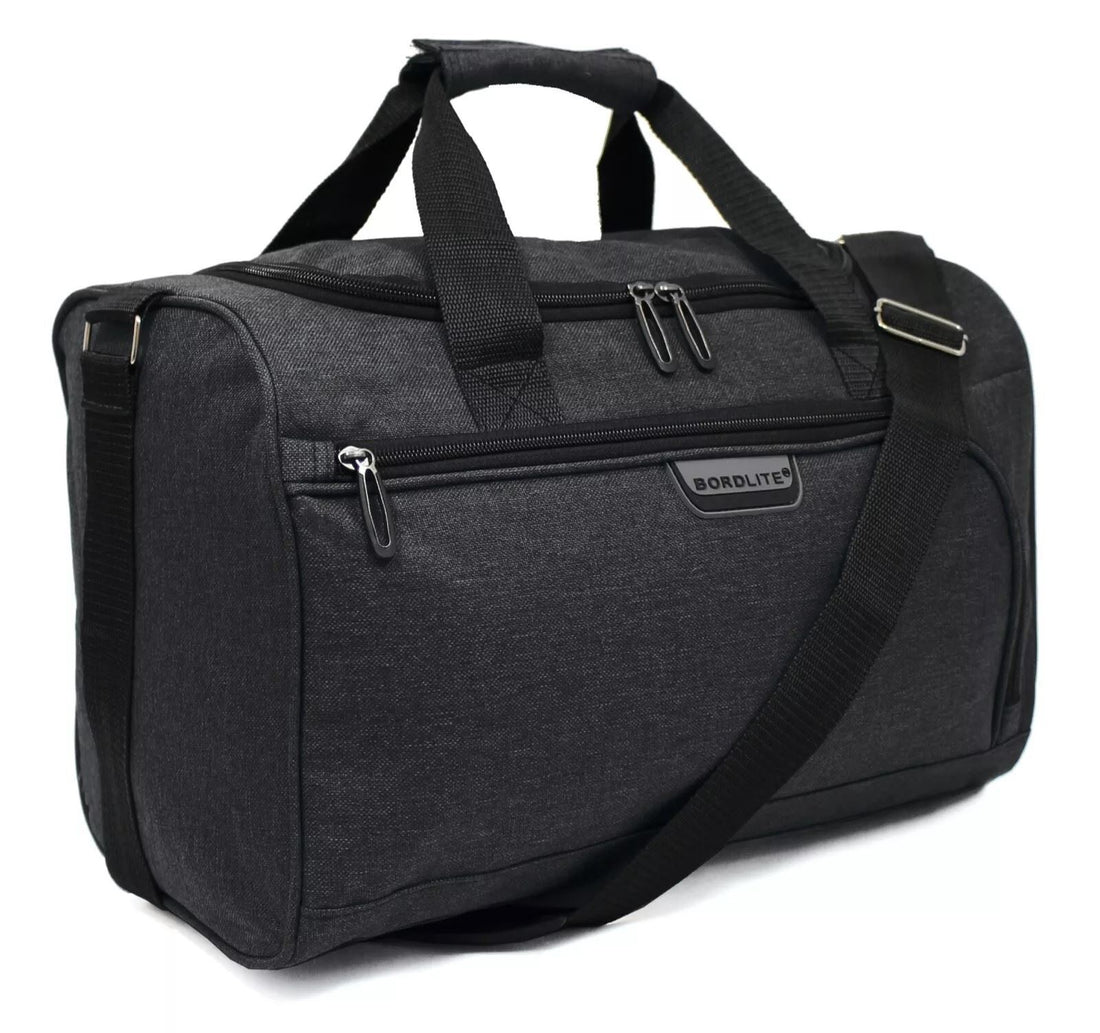 Holdall Carry On 40x 20 x25cm Under-seat Travel Cabin Bag for Ryanair, Easy Jet Black