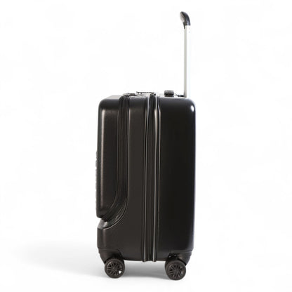 Durable EasyJet Ryanair 39 x 26 x 51.5 cm Black Front Open Cabin Luggage Travel Suitcase