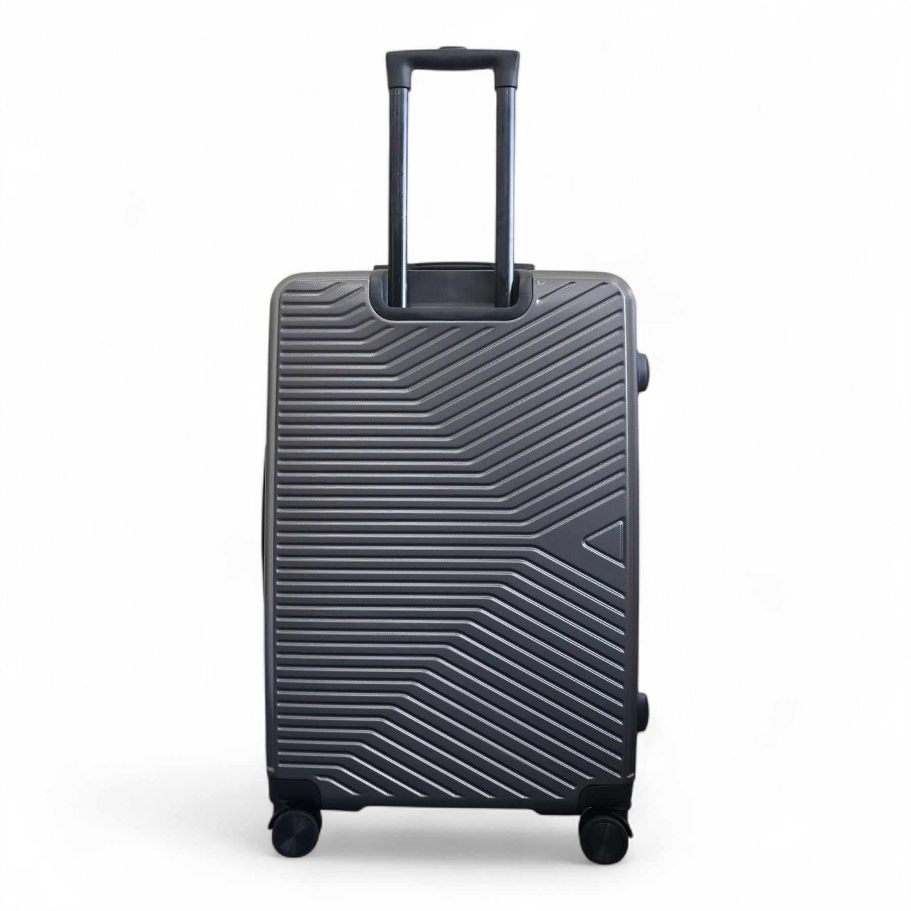 Junee Large Hard Shell Suitcase in Charcoal Grey