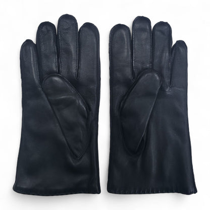 Men’s Italian Leather Warm Wool Lining Winter Stich Design Gloves - M-LGV-205