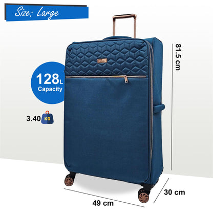 4 Wheel Lightweight Suitcase Luggage Travel Bags Set