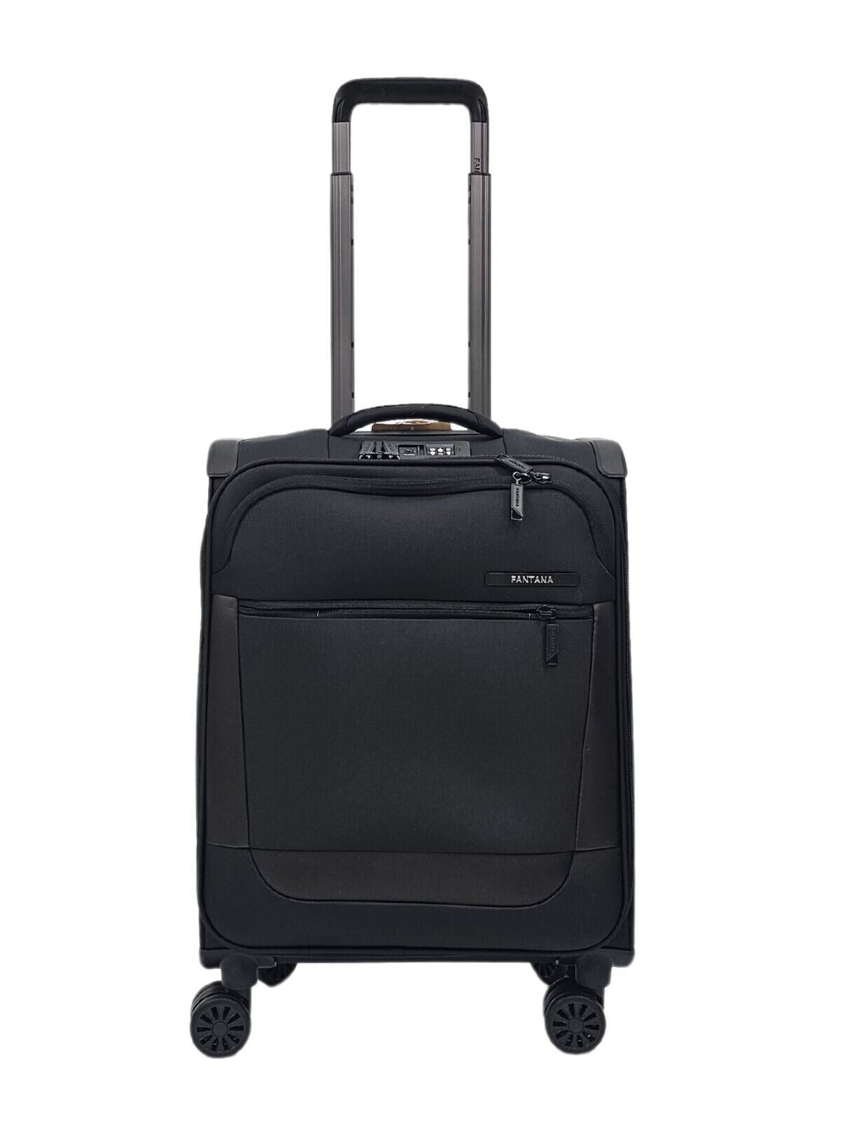 Lightweight 4 Wheel Luggage Travel Soft Cabin Bag - Upperclass Fashions 