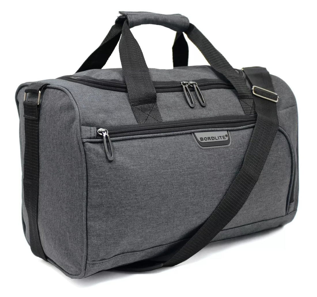 Holdall Carry On 40x 20 x25cm Under-seat Travel Cabin Bag for Ryanair, Easy Jet Grey