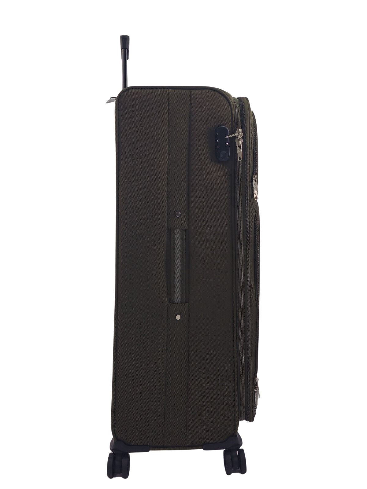 Ashland Extra Large Soft Shell Suitcase in Khaki