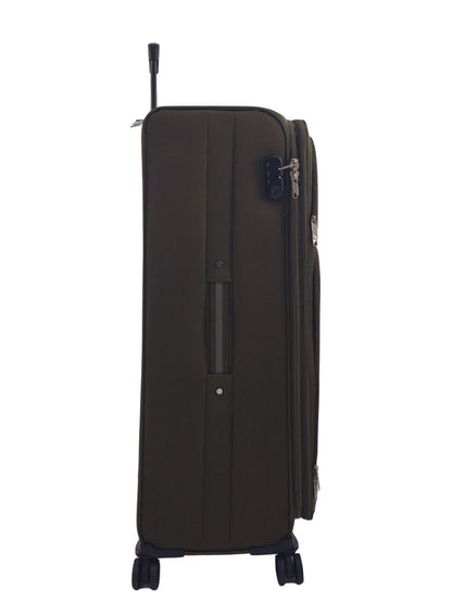 Ashland Extra Large Soft Shell Suitcase in Khaki